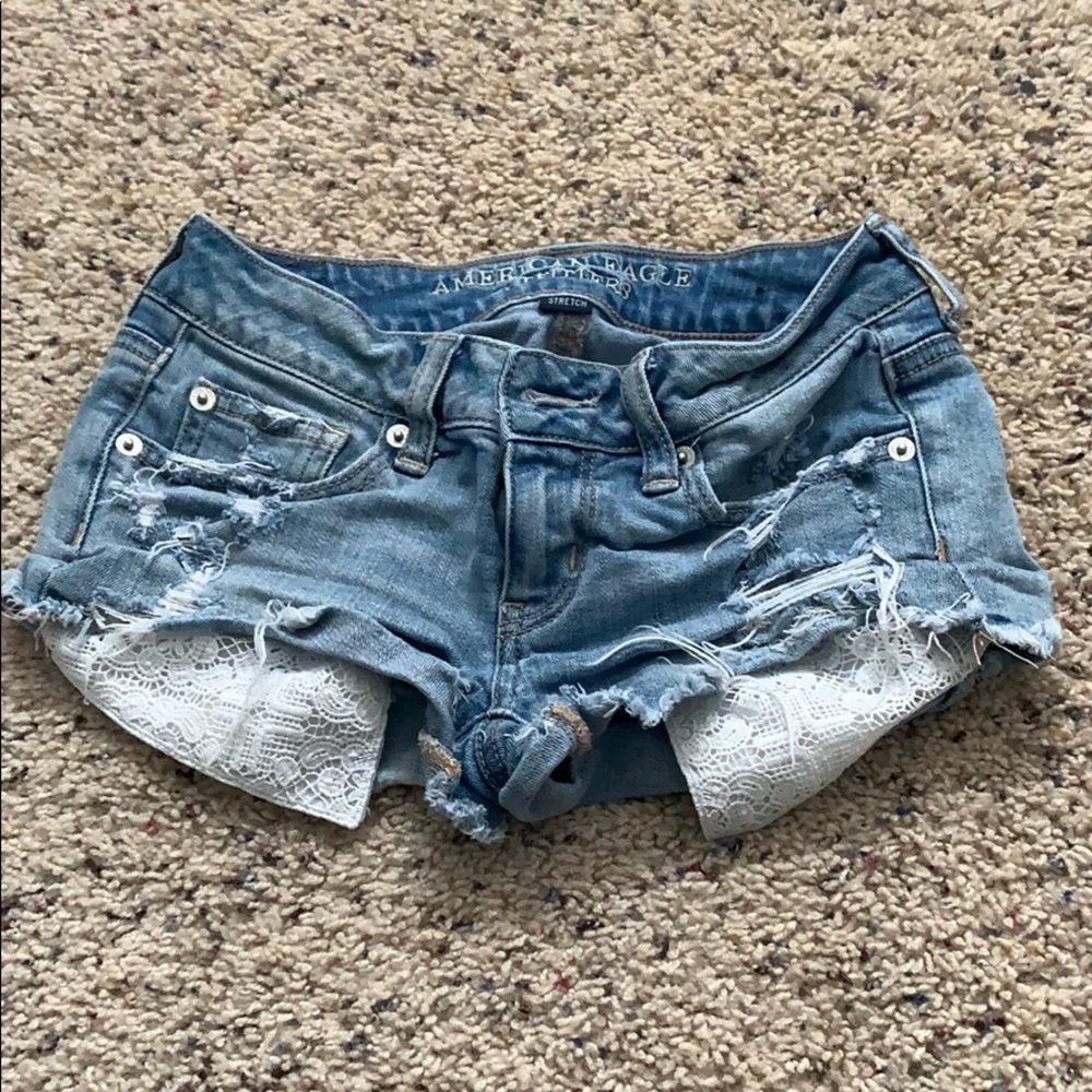 American eagle shortie shorts